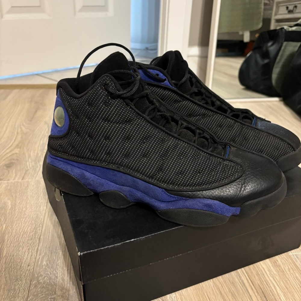 Stylish Black and Blue Men's Sneakers